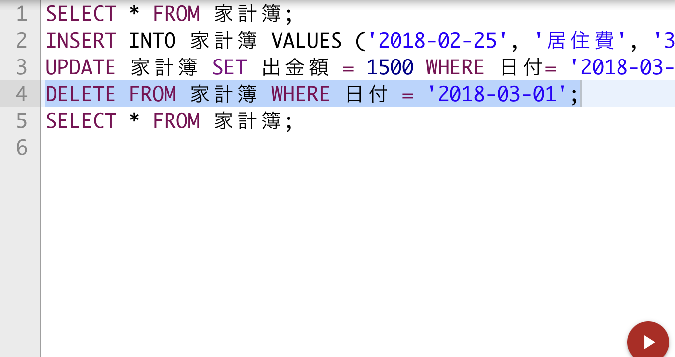 サインアウト状態の表示